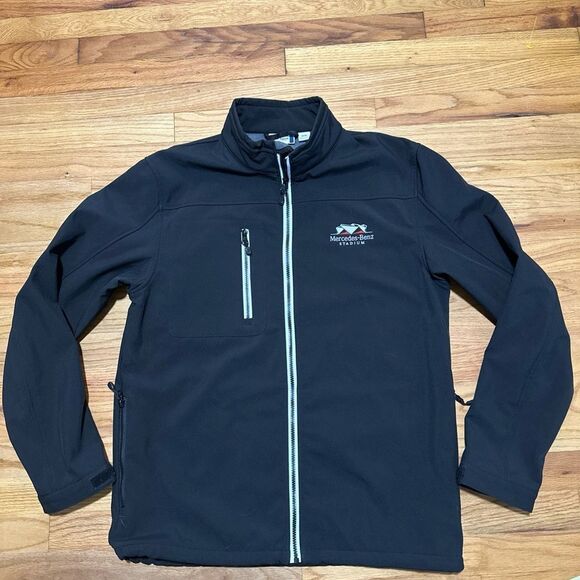 Mercedes Benz stadium Men's Black Softshell Jacket Sz M - Picture 1 of 11